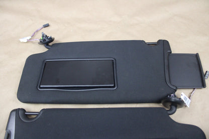2020-2023 Dodge Charger Left & Right Illuminated Black Sun Visor Set Pair OEM
