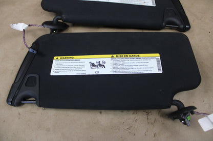 2020-2023 Dodge Charger Left & Right Illuminated Black Sun Visor Set Pair OEM