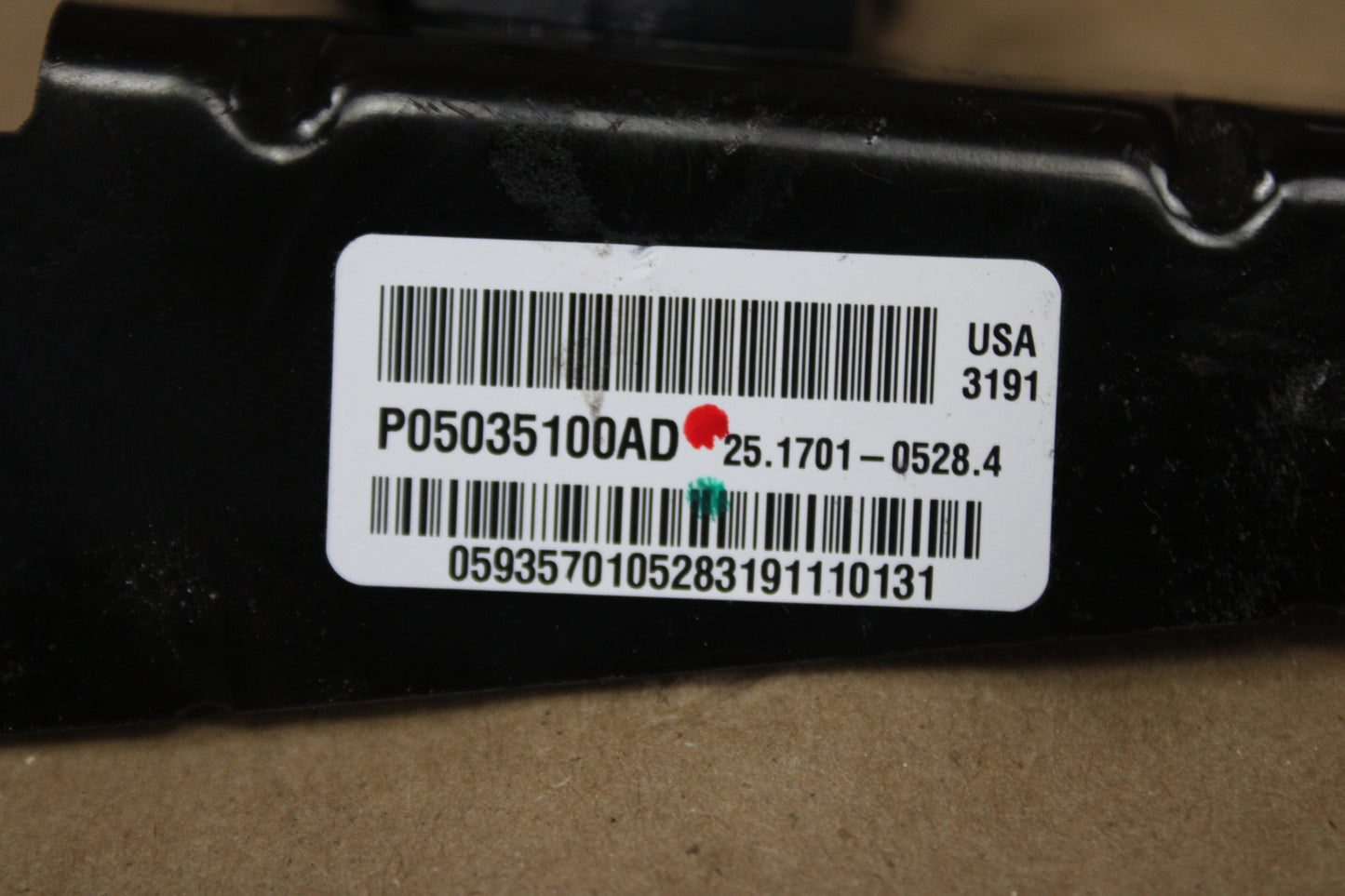 12-23 CHARGER SRT8 OEM ACTIVE DAMPING SUSPENSION SENSOR 05035723AA