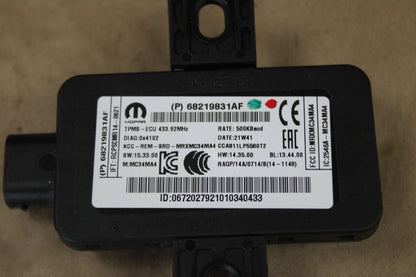 15-23 OEM Dodge Charger TPMS Tire Pressure Monitor Sensor Module 68219831AF