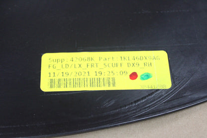 11-23 CHARGER FRONT PASSENGER RH DOOR SILL SCUFF PLATE OEM 1KL46DX9AG