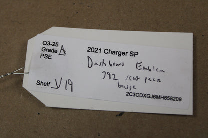 2020-2023 Dodge Charger 392 SCAT PACK Badge Passenger Dash Emblem Nameplate