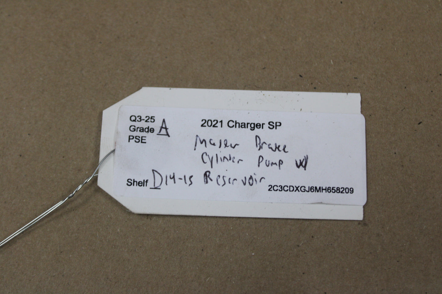 DODGE CHARGER 2009-2023 BRAKE MASTER CYLINDER W/ RESERVOIR BOTTLE OEM