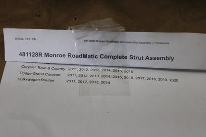 481128R Monroe RoadMatic Dodge Chrysler Front Strut Coil Spring Assembly