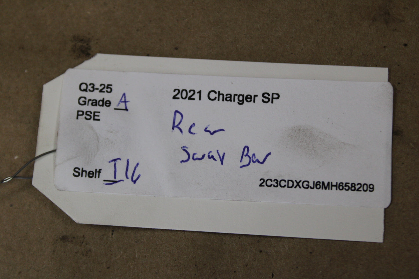 12-23 CHARGER CHALLENGER 300 REAR STABILIZER SWAY BAR OEM 68184226AA